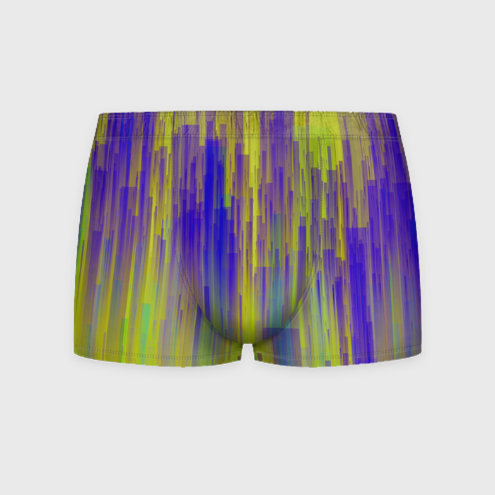 Мужские трусы 3D Глитч геометрия фото