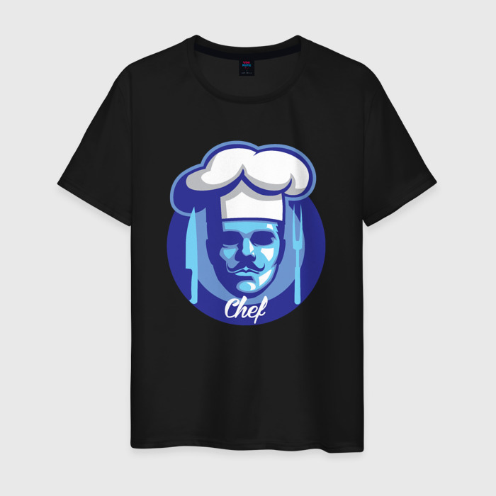 Мужская футболка хлопок Шеф повар фото