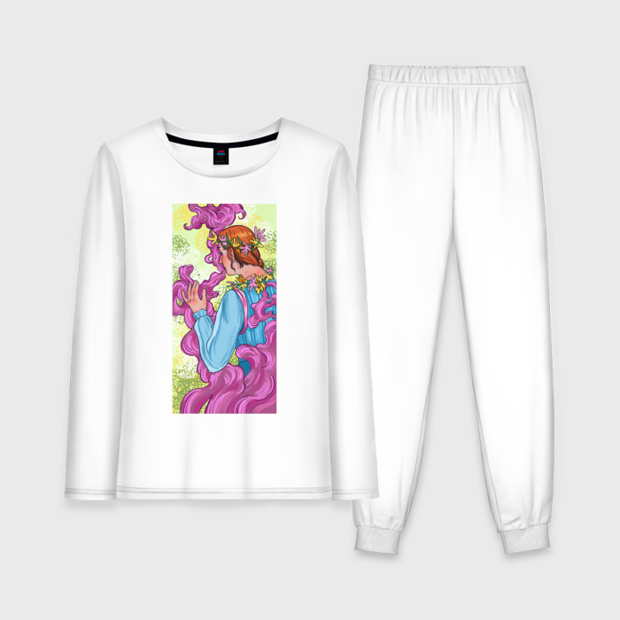 Женская пижама с лонгсливом хлопок Хуманизация Лета фото
