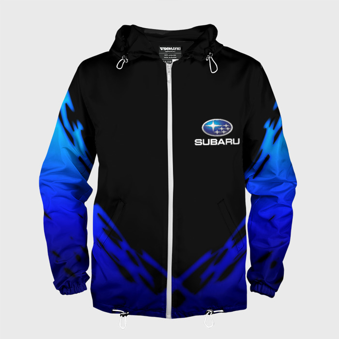 Мужская ветровка 3D Subaru geomery фото