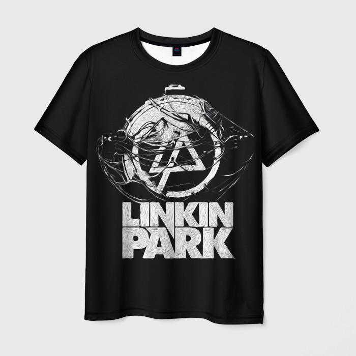 Мужская футболка 3D Linkin Park рэп метал фото