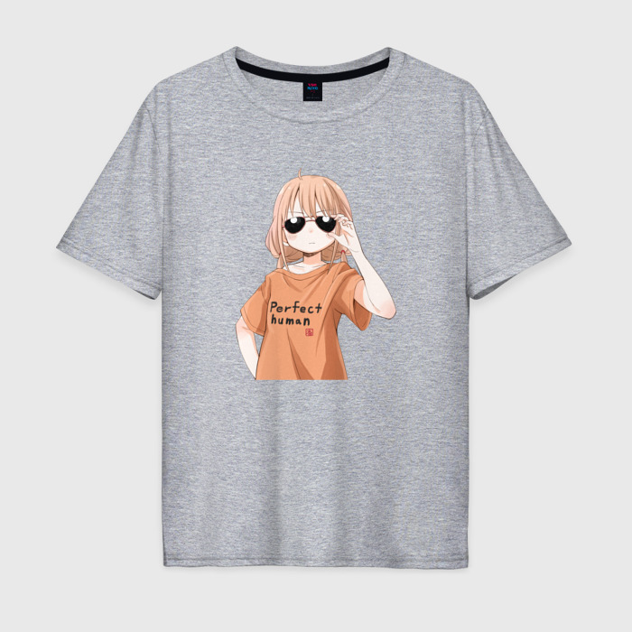 Мужская футболка хлопок Oversize Крутая в очках фото