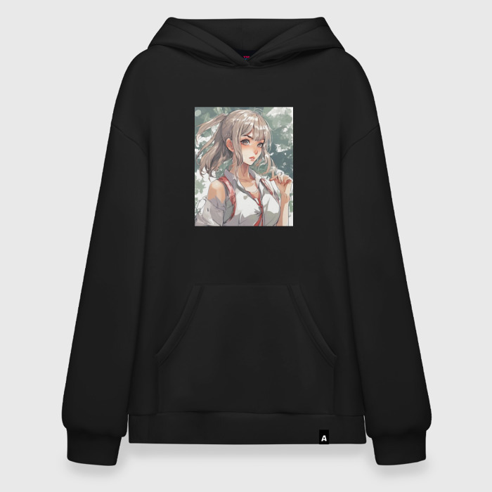 Худи SuperOversize хлопок Девушка блондинка фото