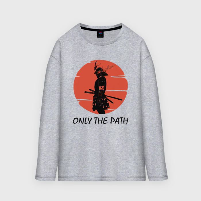 Мужской лонгслив oversize хлопок Фанатам духа самураев фото