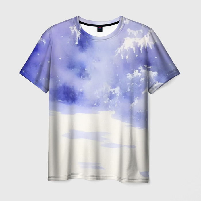 Мужская футболка 3D Снежная тайна фото