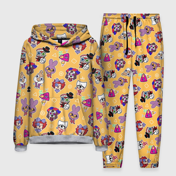 Мужской костюм с толстовкой 3D Персонажи удивительного циврового цирка фото