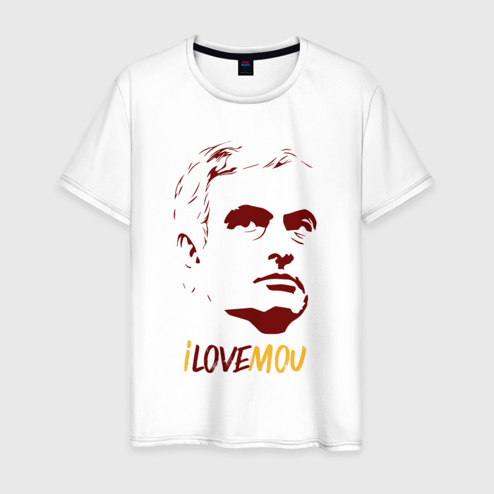 Мужская футболка хлопок Люблю Моуриньо фото