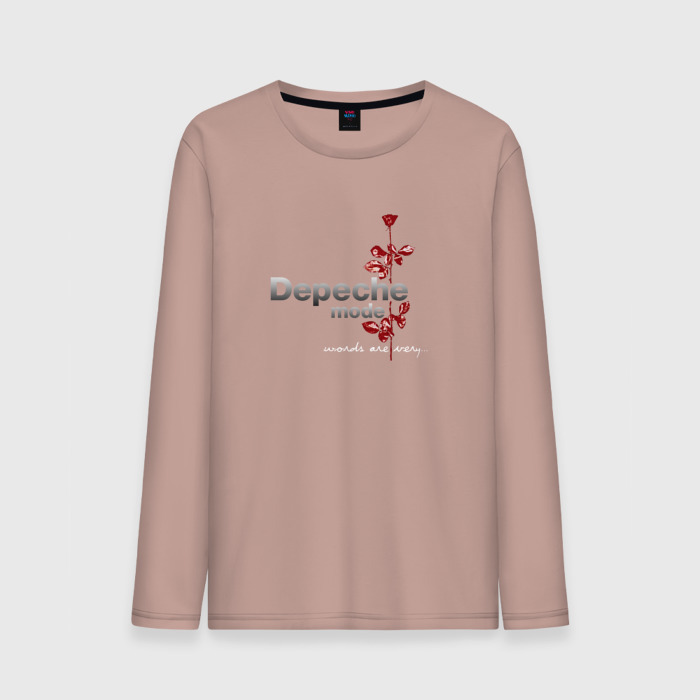 Мужской лонгслив хлопок Depeche Mode   Words are very фото