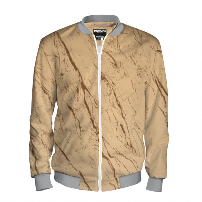 Мужской бомбер 3D Кора дерева текстурная фото