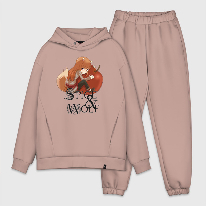 Мужской костюм oversize хлопок Волчица и яблоко фото