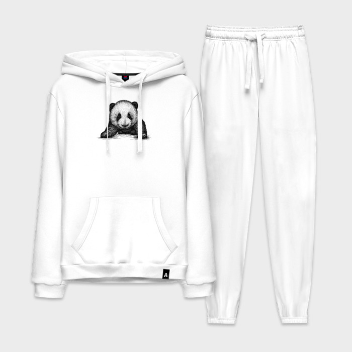 Мужской костюм хлопок с толстовкой Панда детеныш фото