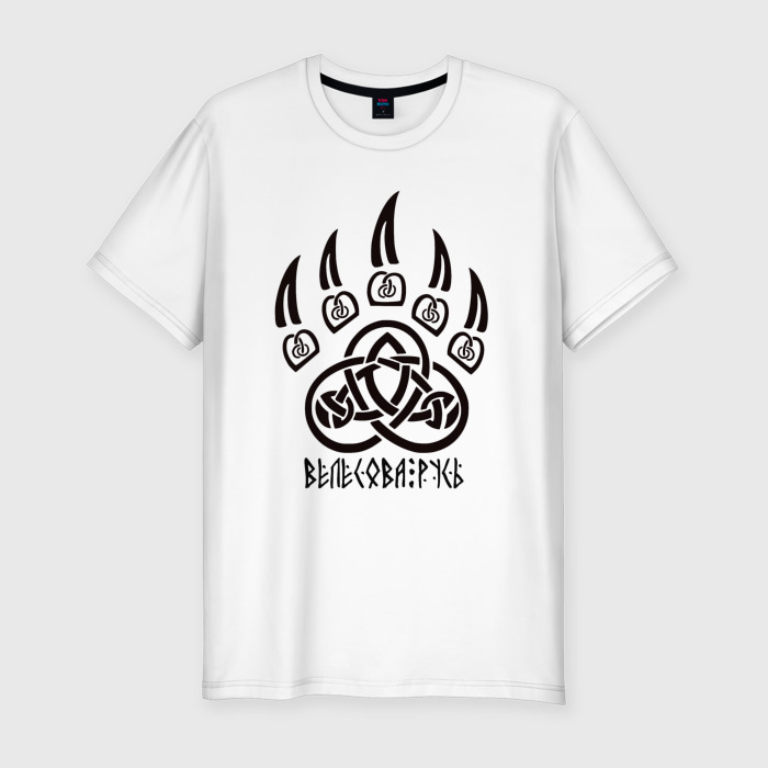 Мужская футболка хлопок Slim Велесова русь фото