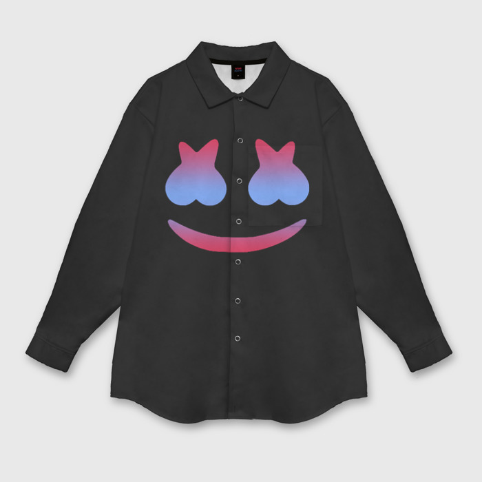 Мужская рубашка oversize 3D Маршмеллоу Christopher фото