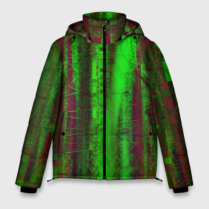 Мужская зимняя куртка 3D Абстрактная композиция природа фото