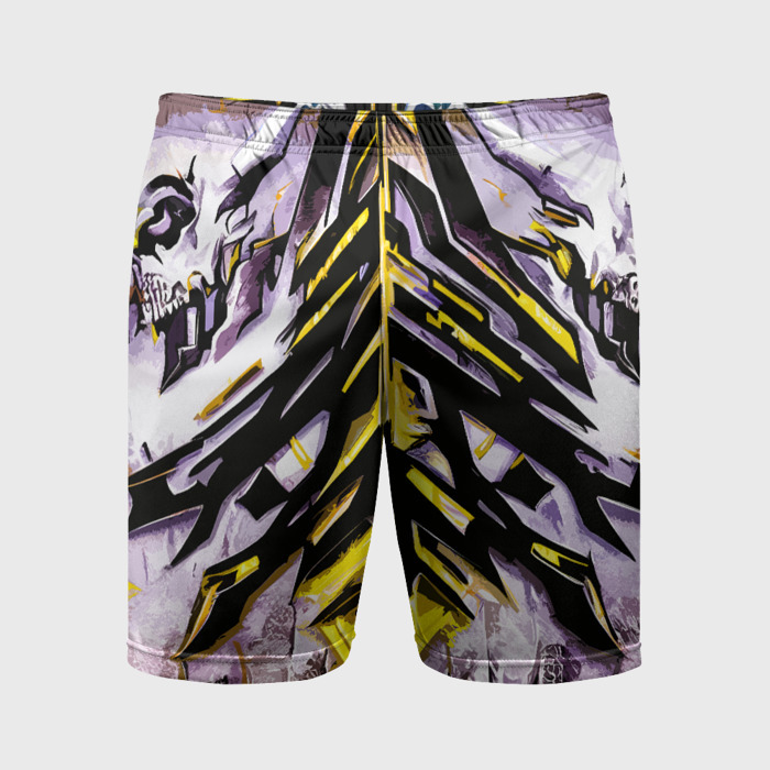 Мужские шорты спортивные Жёлтый разлом в стене фото
