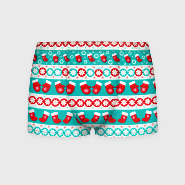 Мужские трусы 3D Рождество паттерн фото