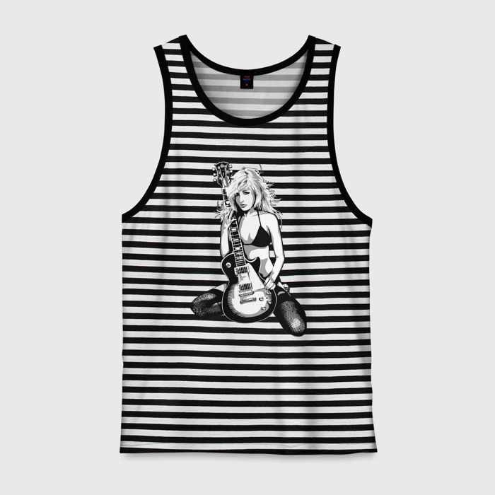 Мужская майка хлопок Рок блондинка фото