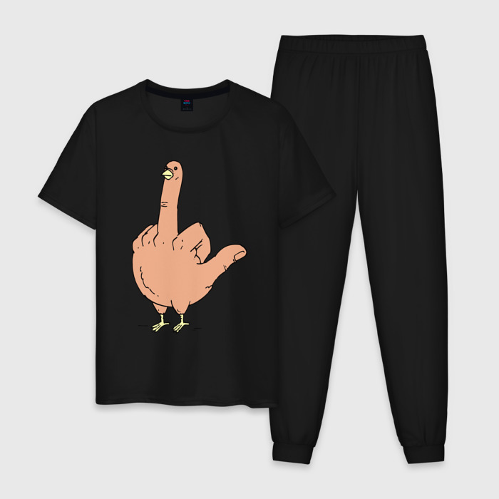 Мужская пижама хлопок Ручной голубь фото