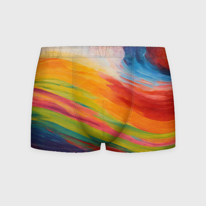 Мужские трусы 3D Мазки красками фото