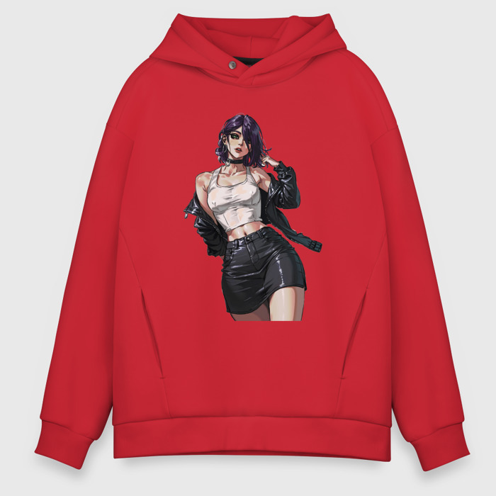 Мужское худи Oversize хлопок Модная Резе   Chainsaw man фото