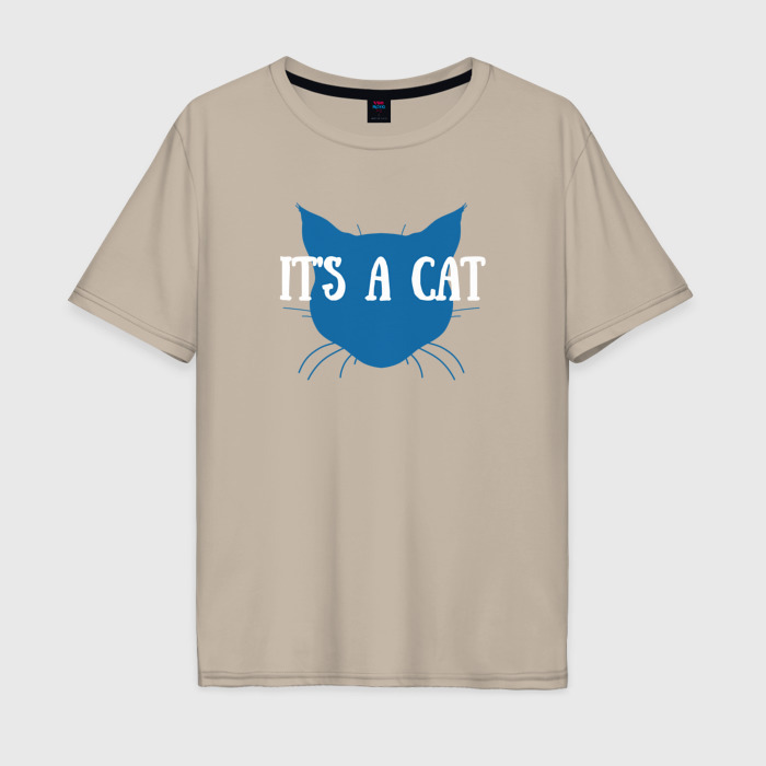 Мужская футболка хлопок Oversize Это кот фото