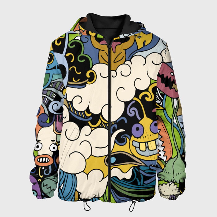 Мужская куртка 3D Облачные монстры фото