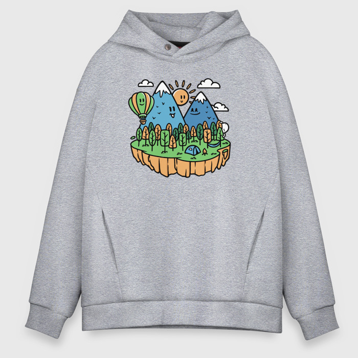 Мужское худи Oversize хлопок Природный вайб фото