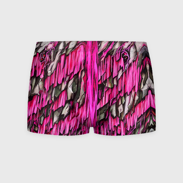 Мужские трусы 3D Камень и розовая слизь фото