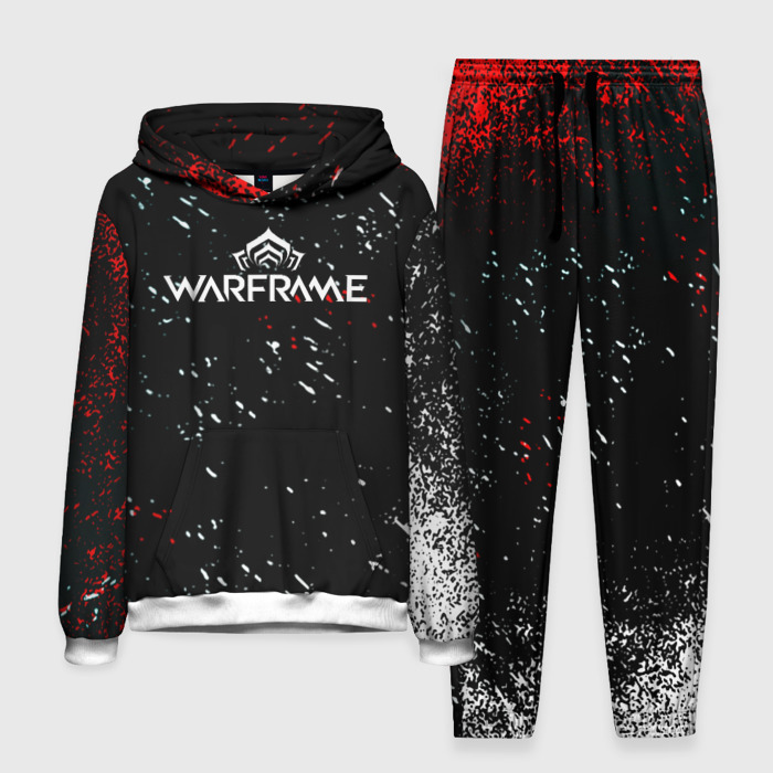 Мужской костюм с толстовкой 3D Warframe краски пали текстура фото