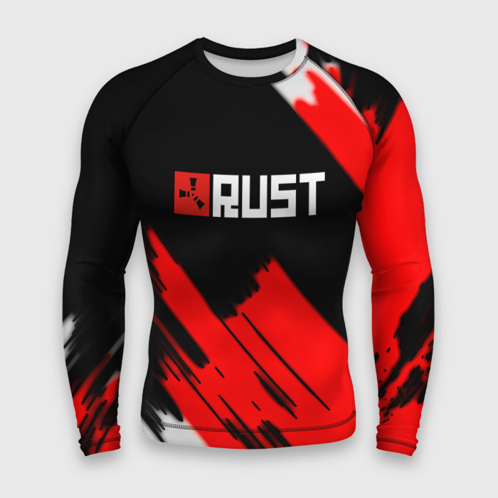 Мужской рашгард 3D RUST краски game фото