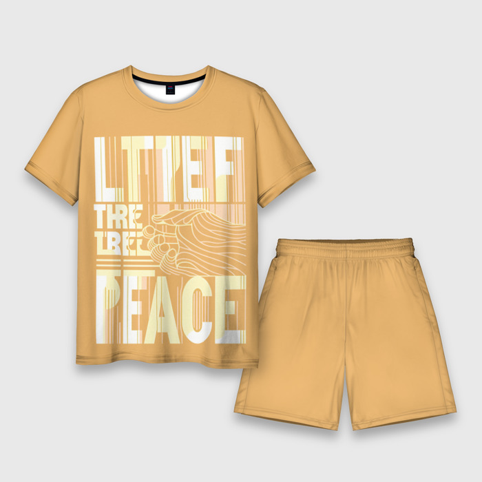 Мужской костюм с шортами 3D Let there be peace фото