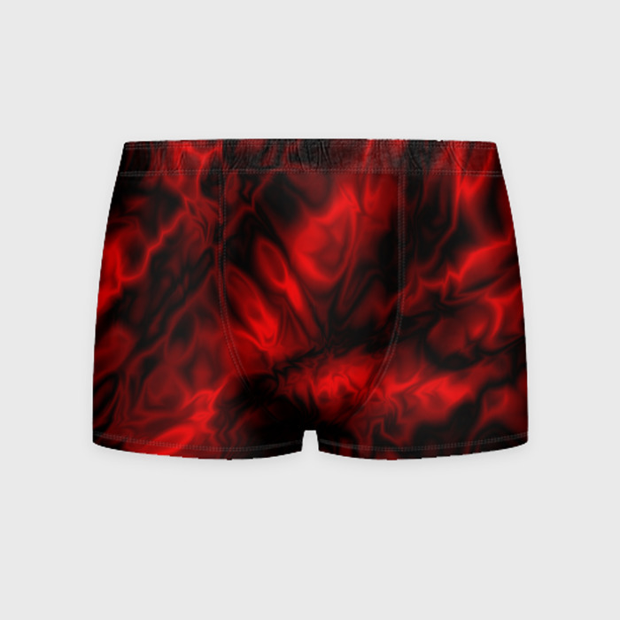 Мужские трусы 3D Абстракция красный шёлк фото