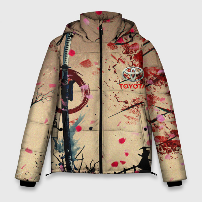 Мужская зимняя куртка 3D Лепестки скауры Toyota фото