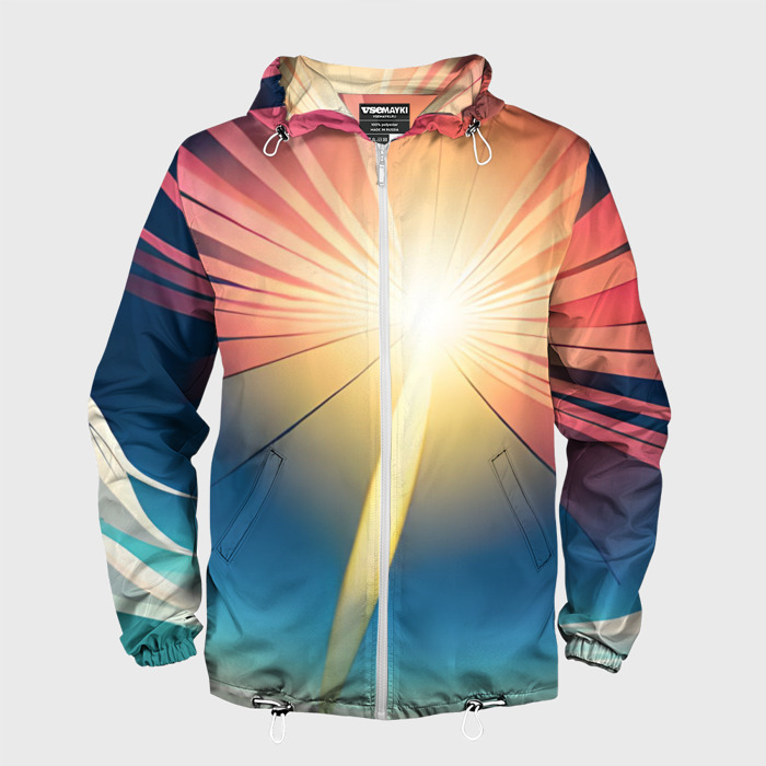 Мужская ветровка 3D Свет твоего сердца фото