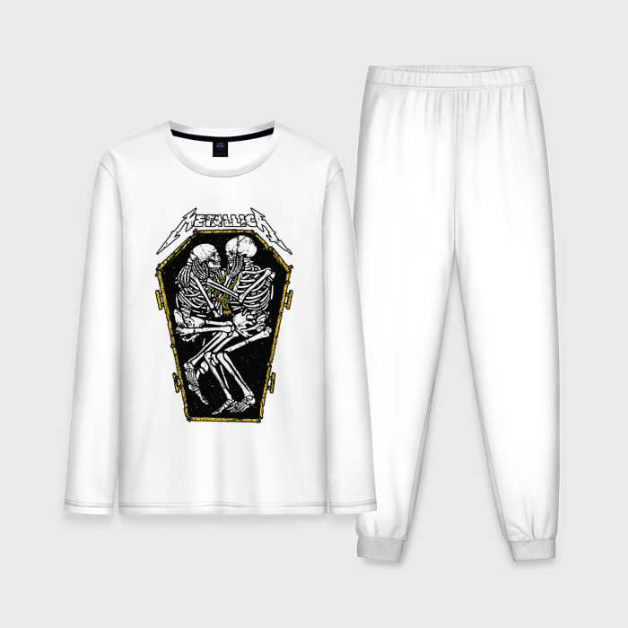 Мужская пижама с лонгсливом хлопок Metallica   coffin фото