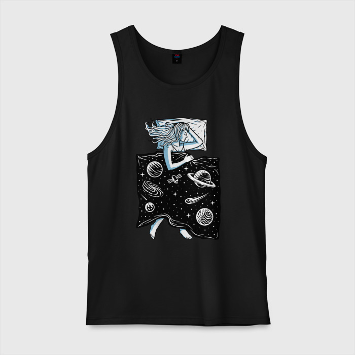 Мужская майка хлопок Космические сны фото