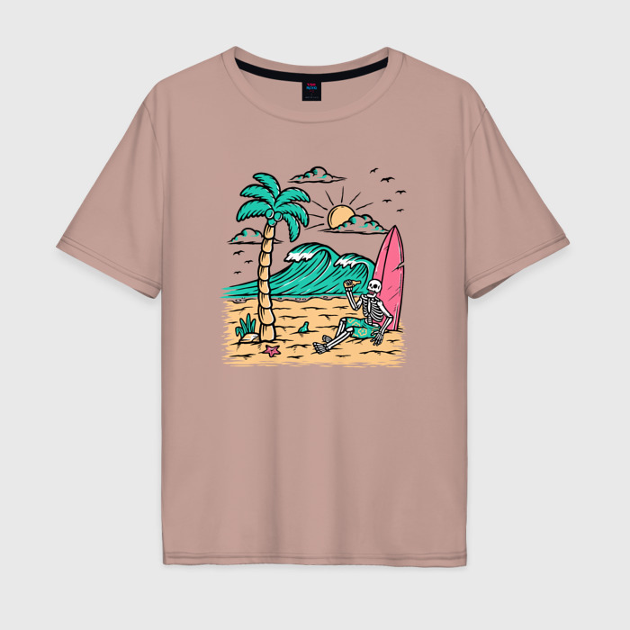 Мужская футболка хлопок Oversize Sunny island фото
