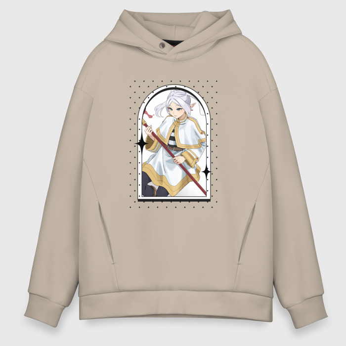 Мужское худи Oversize хлопок Красотка Фрирен фото