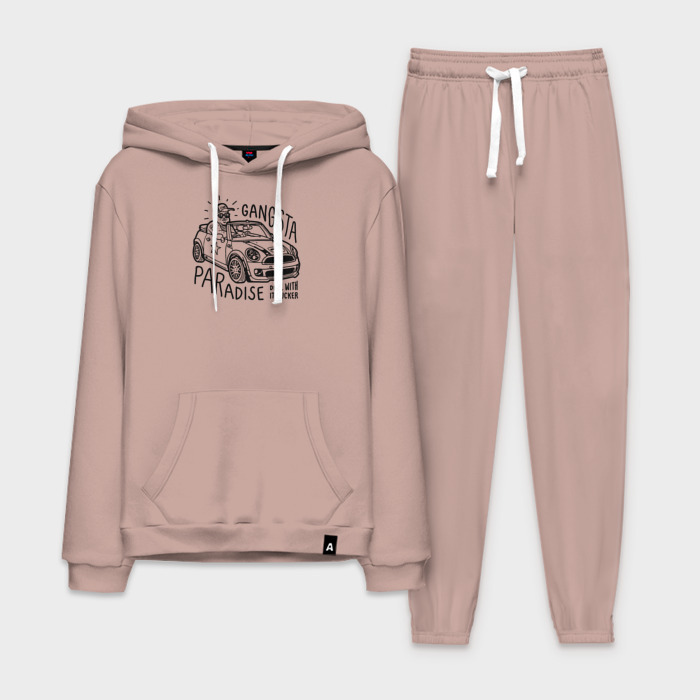 Мужской костюм хлопок с толстовкой Gangsta paradise фото