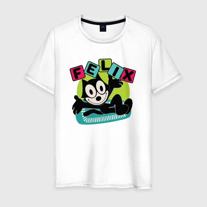 Мужская футболка хлопок Весёлый Феликс фото