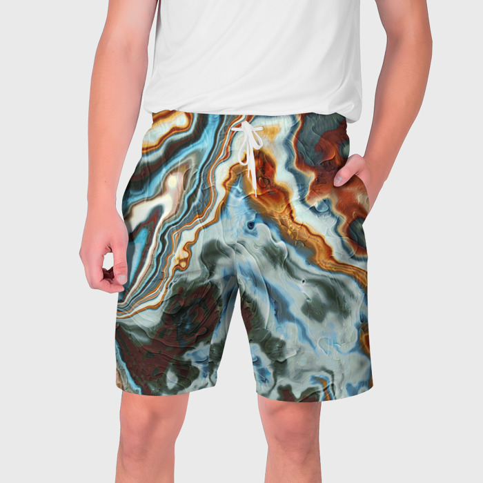 Мужские шорты 3D Мраморная текстура фото