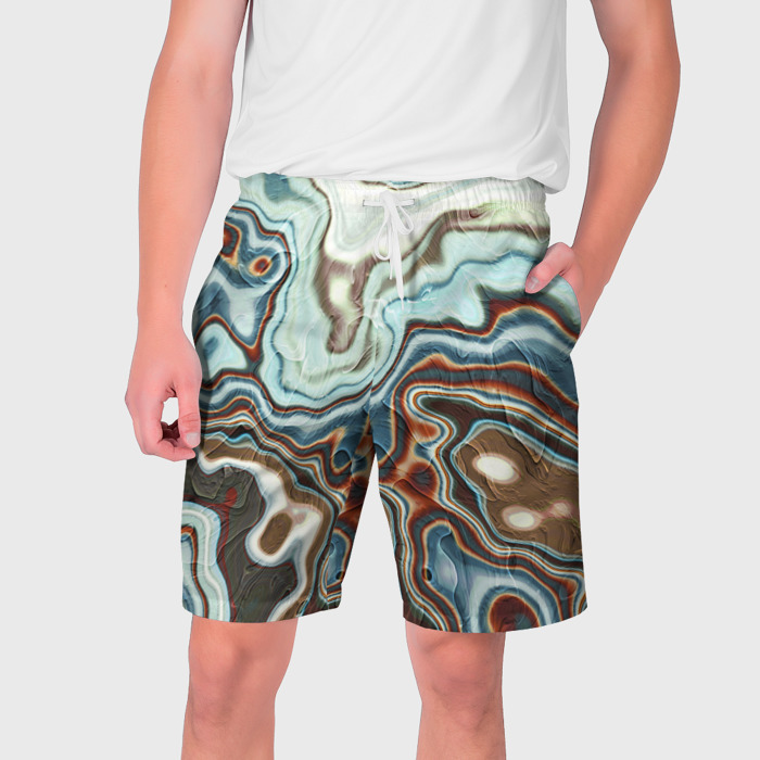 Мужские шорты 3D Мраморная текстура фото
