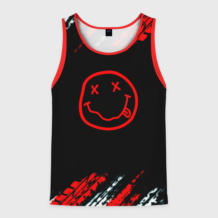 Мужская майка 3D Нирвана текстура рок фото