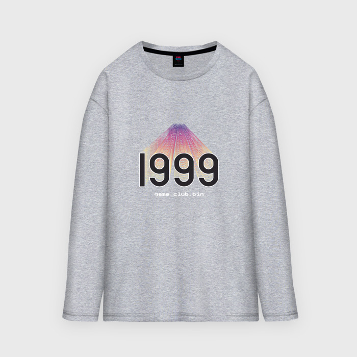 Мужской лонгслив oversize хлопок Game club 1999 фото