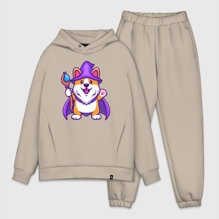 Мужской костюм oversize хлопок Пёсик волшебник фото