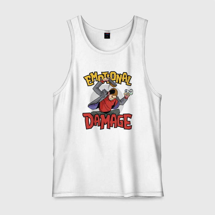 Мужская майка хлопок Злой геймер фото