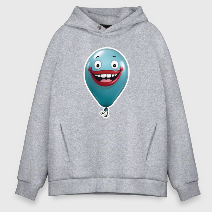 Мужское худи Oversize хлопок Забавный воздушный шарик фото