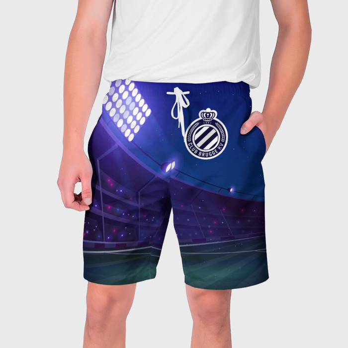 Мужские шорты 3D Club Brugge ночное поле фото