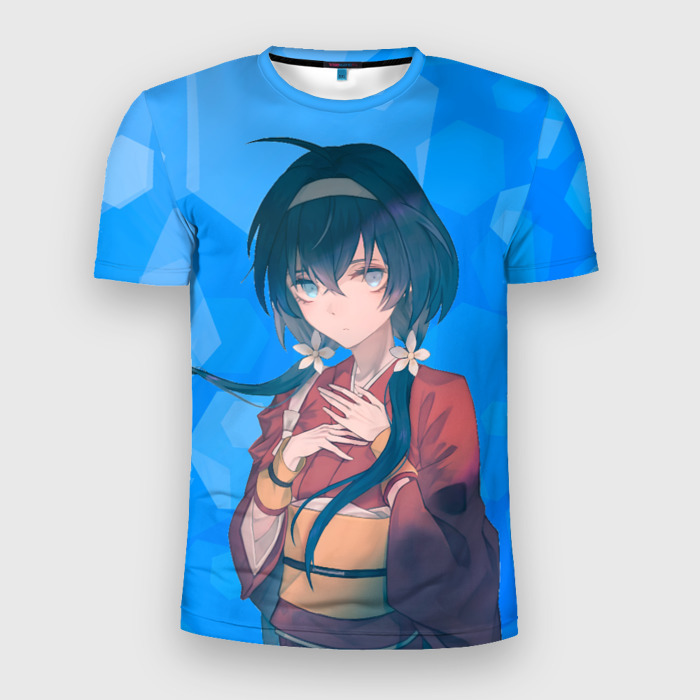 Мужская футболка 3D Slim Кека Изуми из Бродячих псов фото