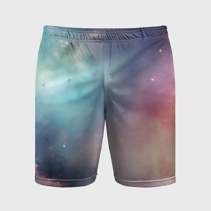 Мужские шорты спортивные Нежный космос фото